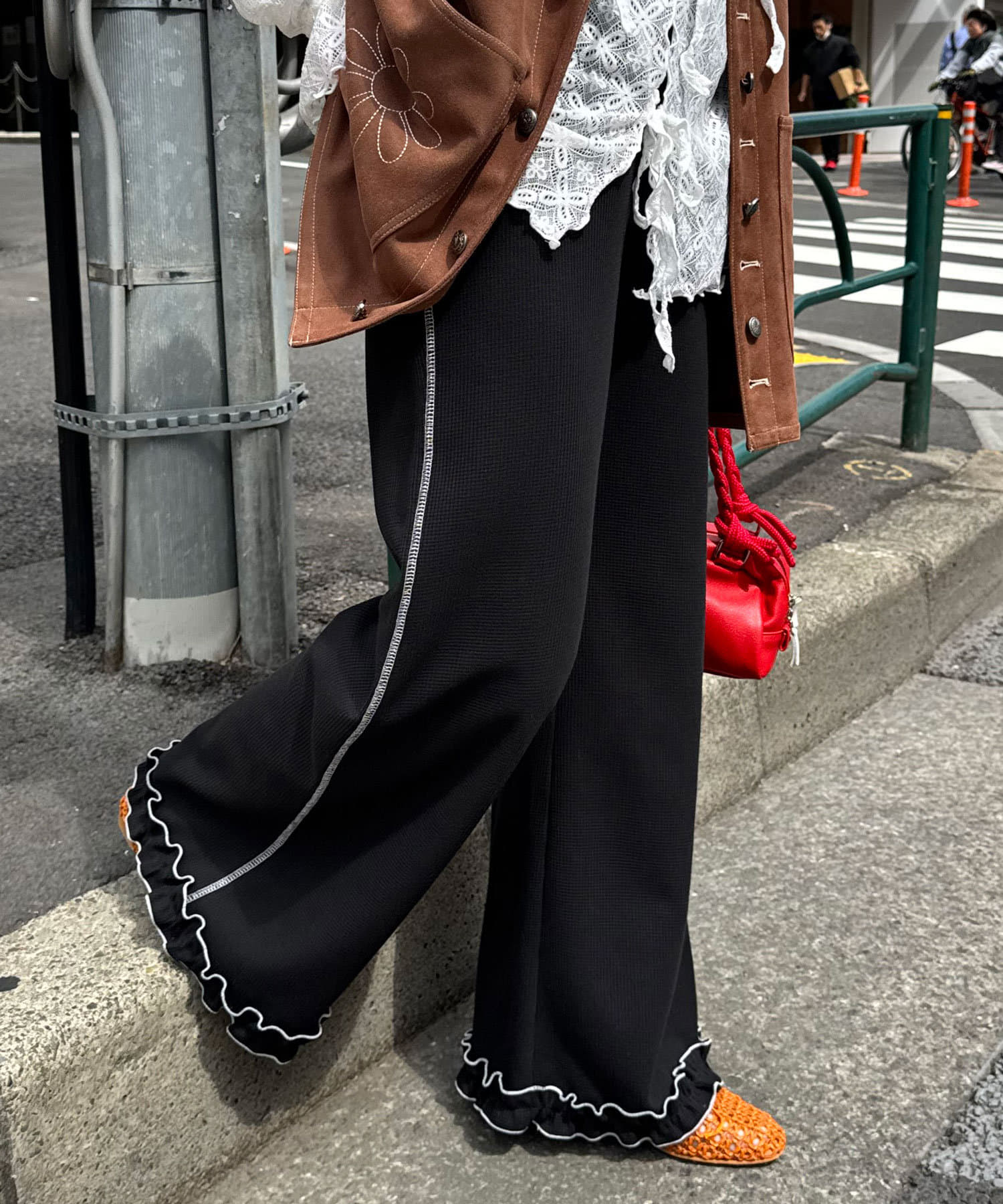 HELLO.SANFRANCISCO 窩夫格喇叭褲 - Image 33