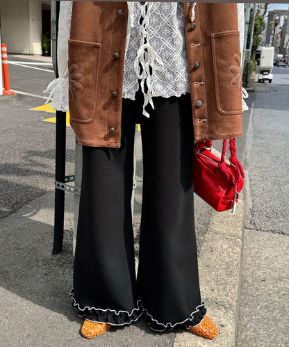 HELLO.SANFRANCISCO 窩夫格喇叭褲 - Image 35