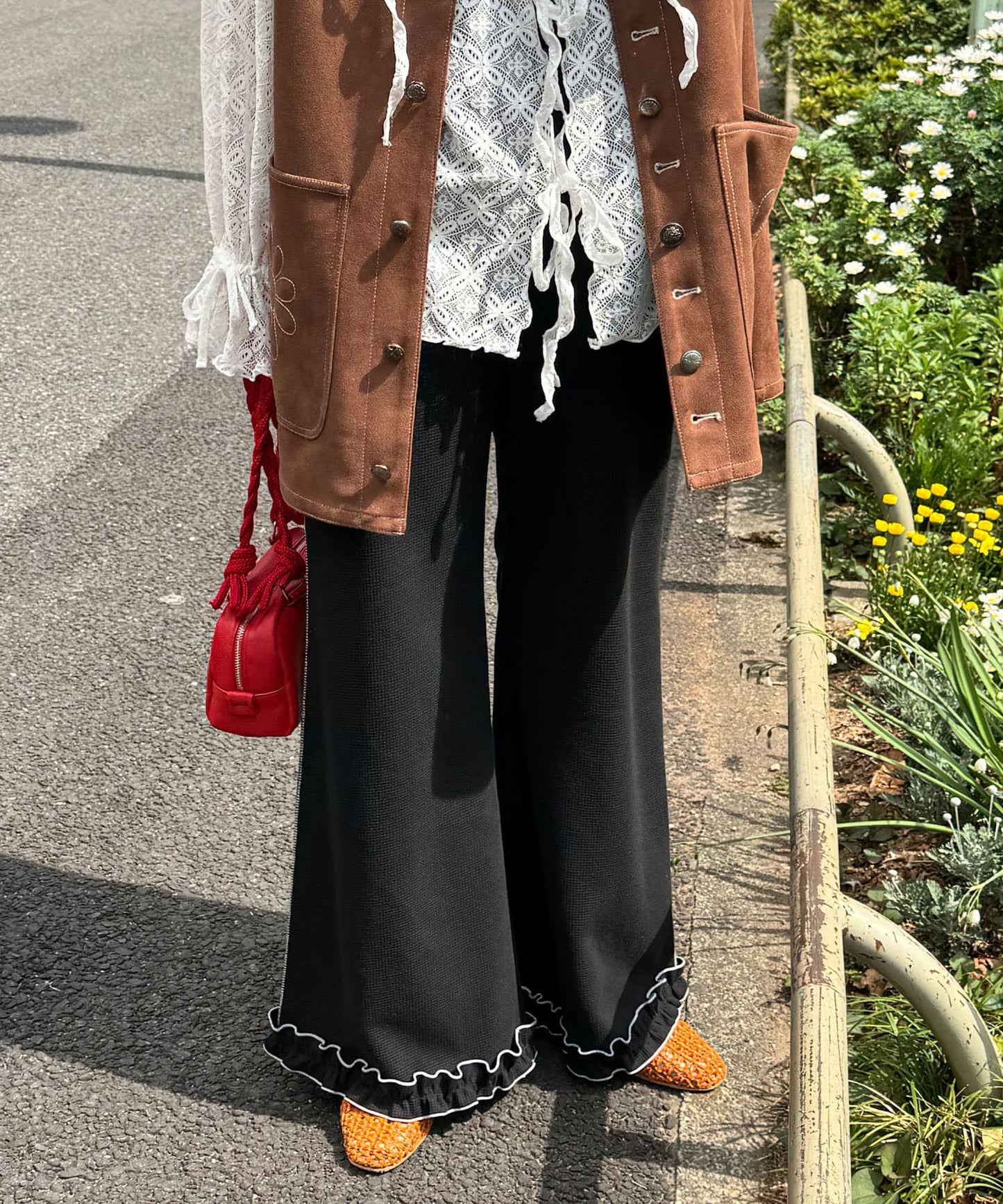 HELLO.SANFRANCISCO 窩夫格喇叭褲 - Image 36