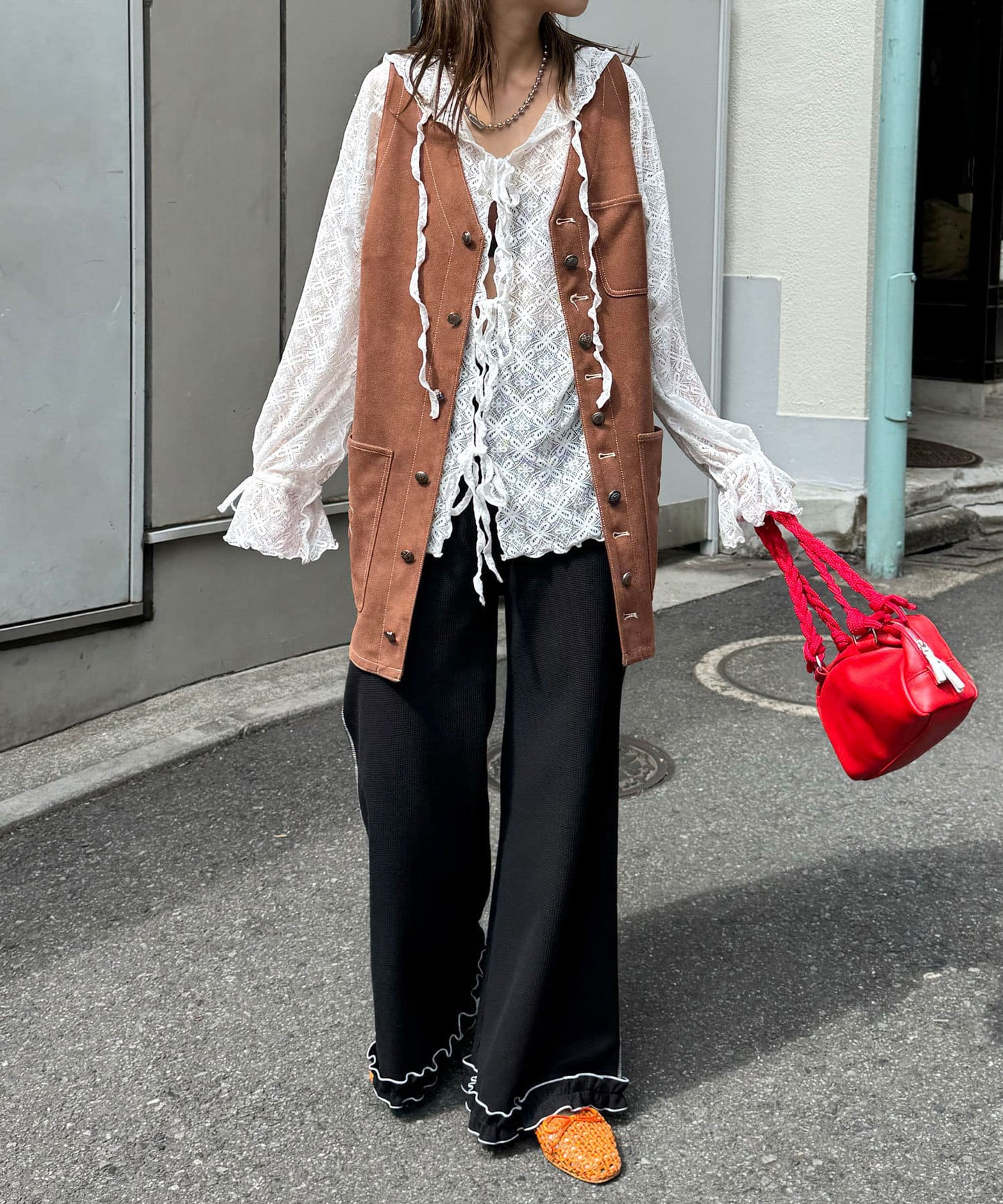 HELLO.SANFRANCISCO 窩夫格喇叭褲 - Image 37