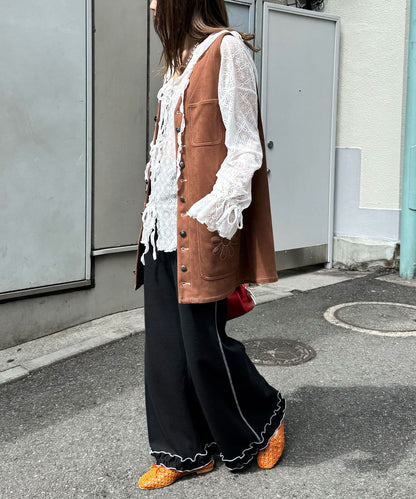 HELLO.SANFRANCISCO 窩夫格喇叭褲 - Image 38