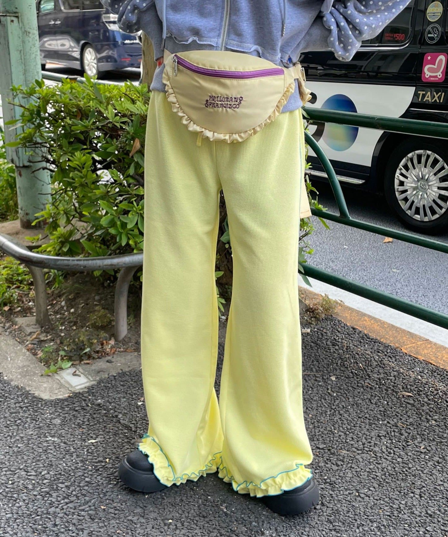 HELLO.SANFRANCISCO 窩夫格喇叭褲 - Image 46