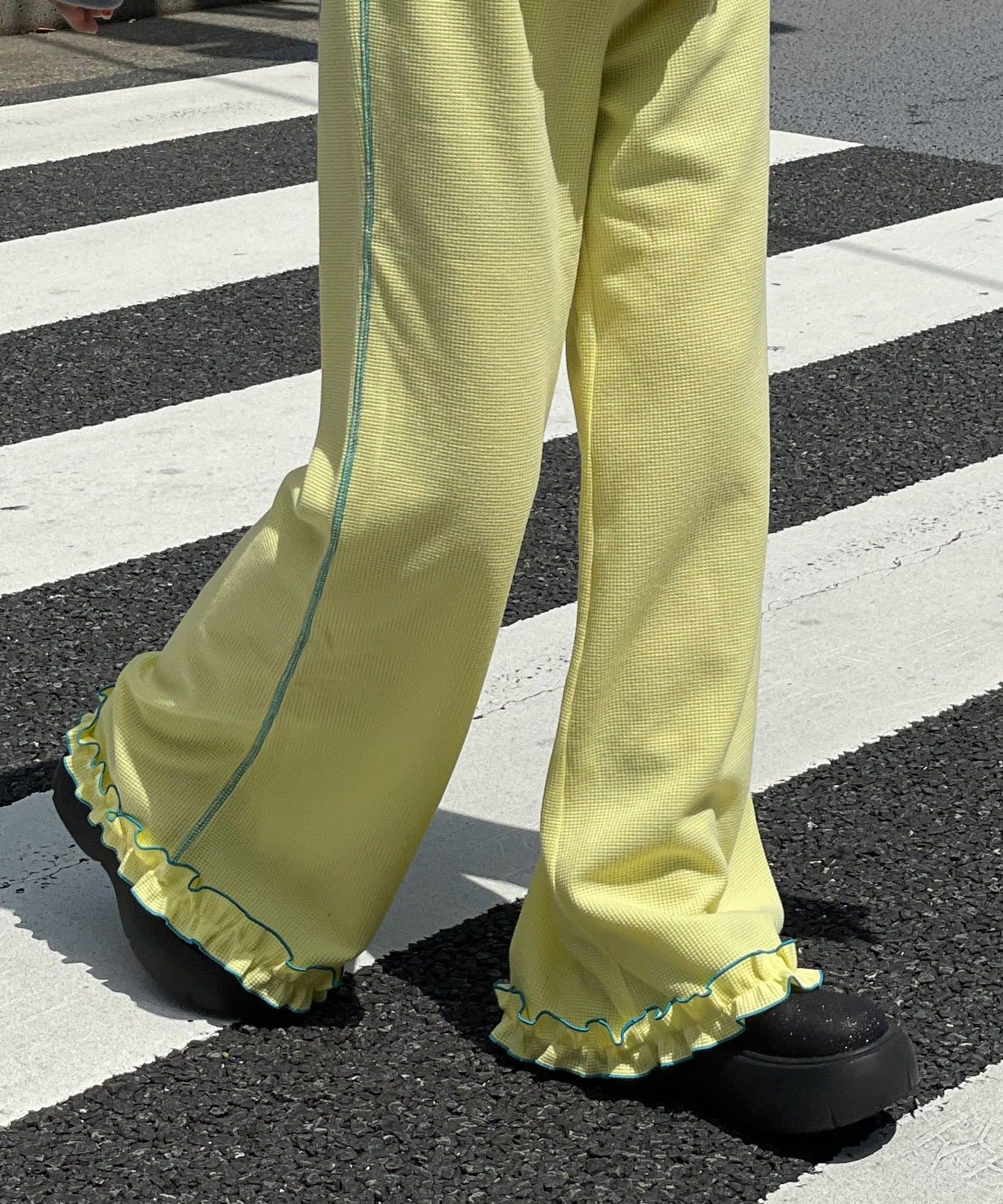 HELLO.SANFRANCISCO 窩夫格喇叭褲 - Image 48