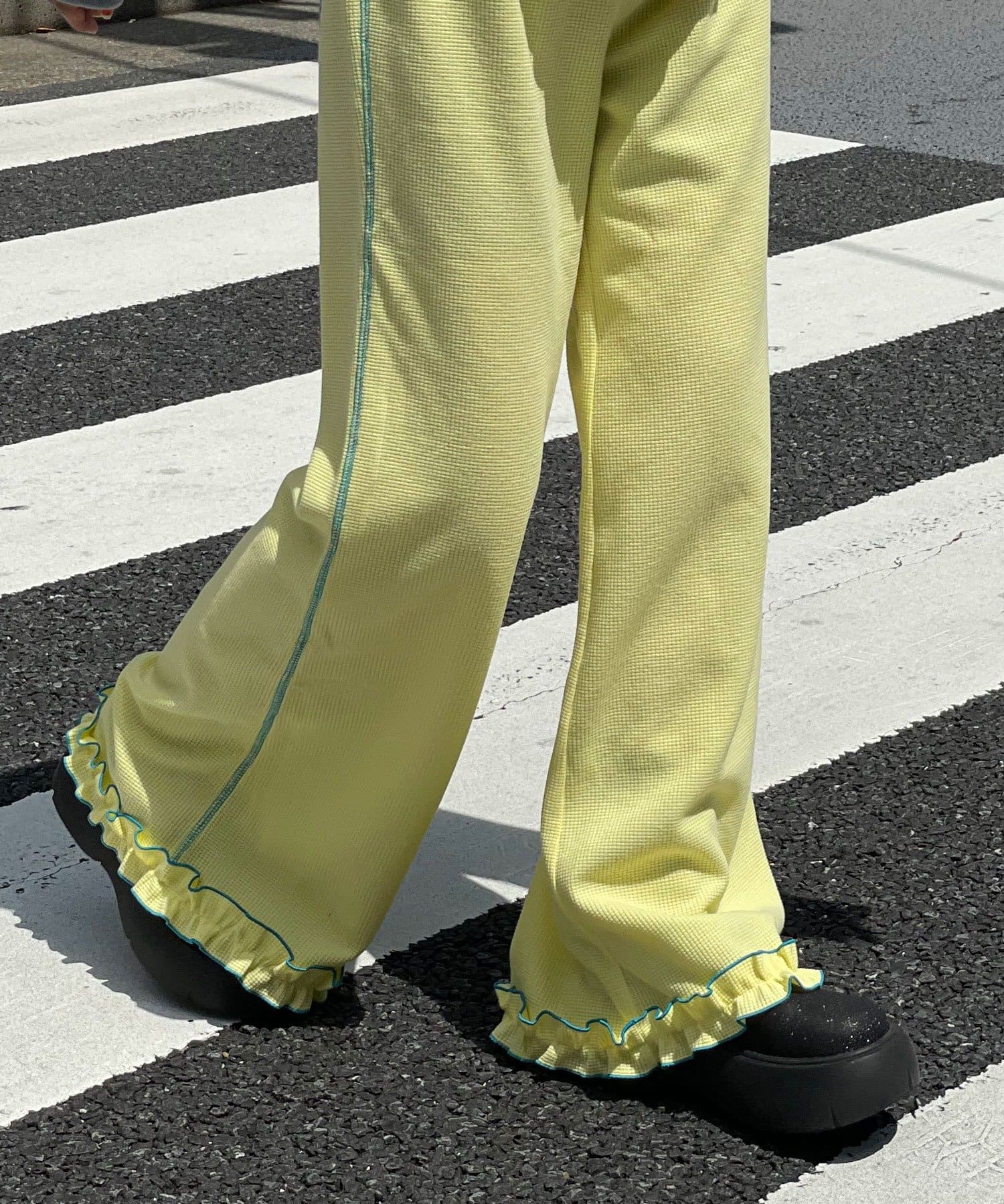 HELLO.SANFRANCISCO 窩夫格喇叭褲 - Image 48