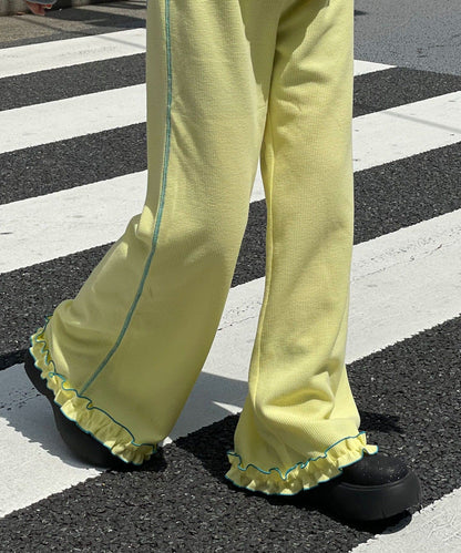 HELLO.SANFRANCISCO 窩夫格喇叭褲 - Image 48