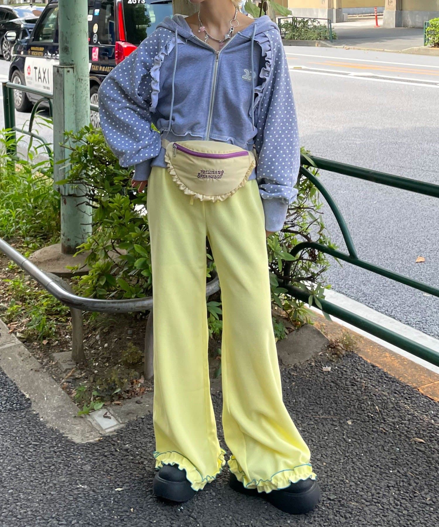 HELLO.SANFRANCISCO 窩夫格喇叭褲 - Image 50