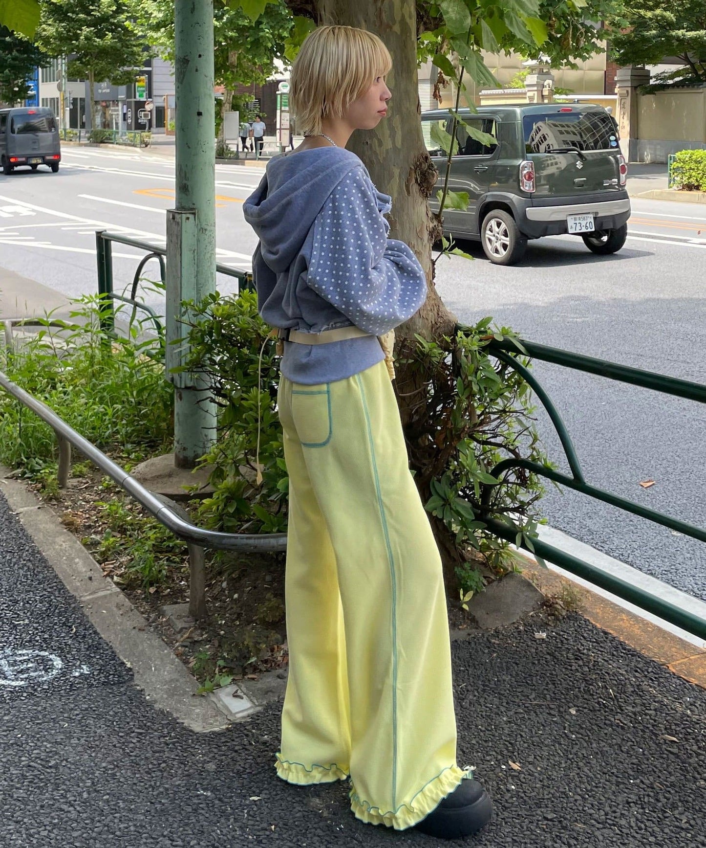 HELLO.SANFRANCISCO 窩夫格喇叭褲 - Image 51