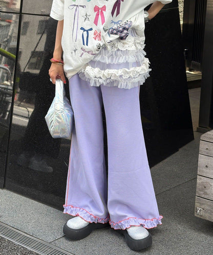 HELLO.SANFRANCISCO 窩夫格喇叭褲 - Image 54