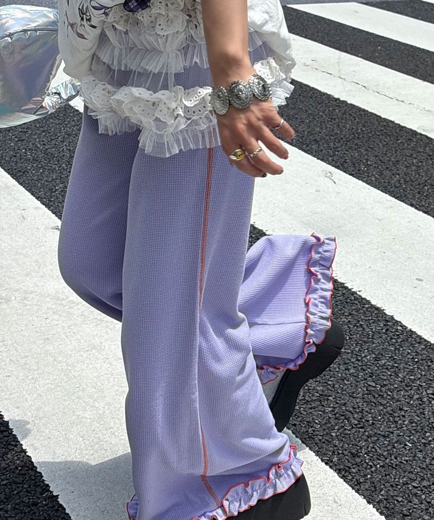 HELLO.SANFRANCISCO 窩夫格喇叭褲 - Image 57