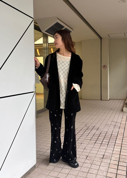 Kastane Lace / Velour flare pants - Image 26