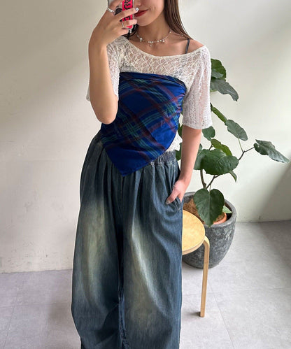 CIAOPANIC Lace拼接sheer top - Image 14