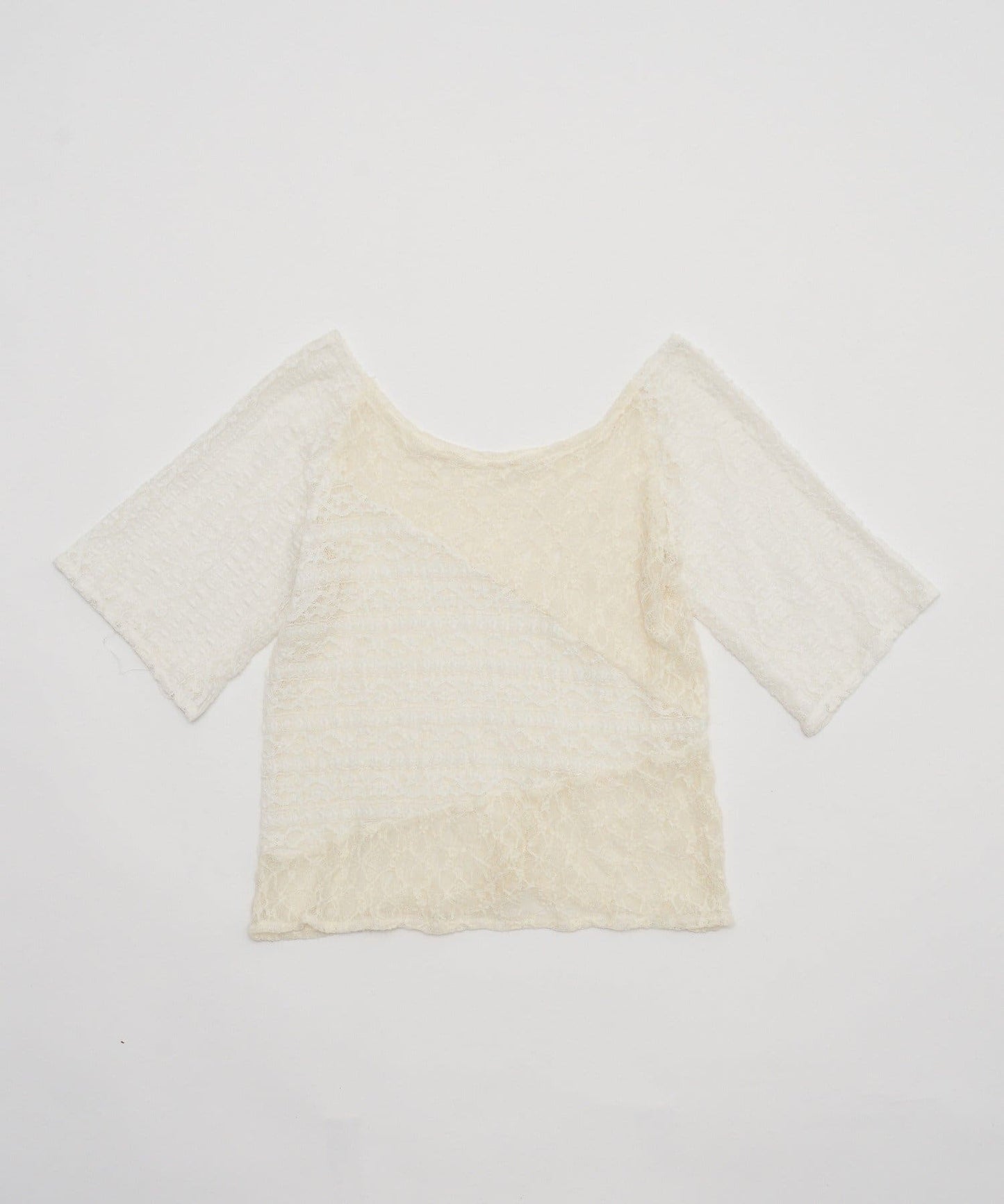 CIAOPANIC Lace拼接sheer top - Image 15