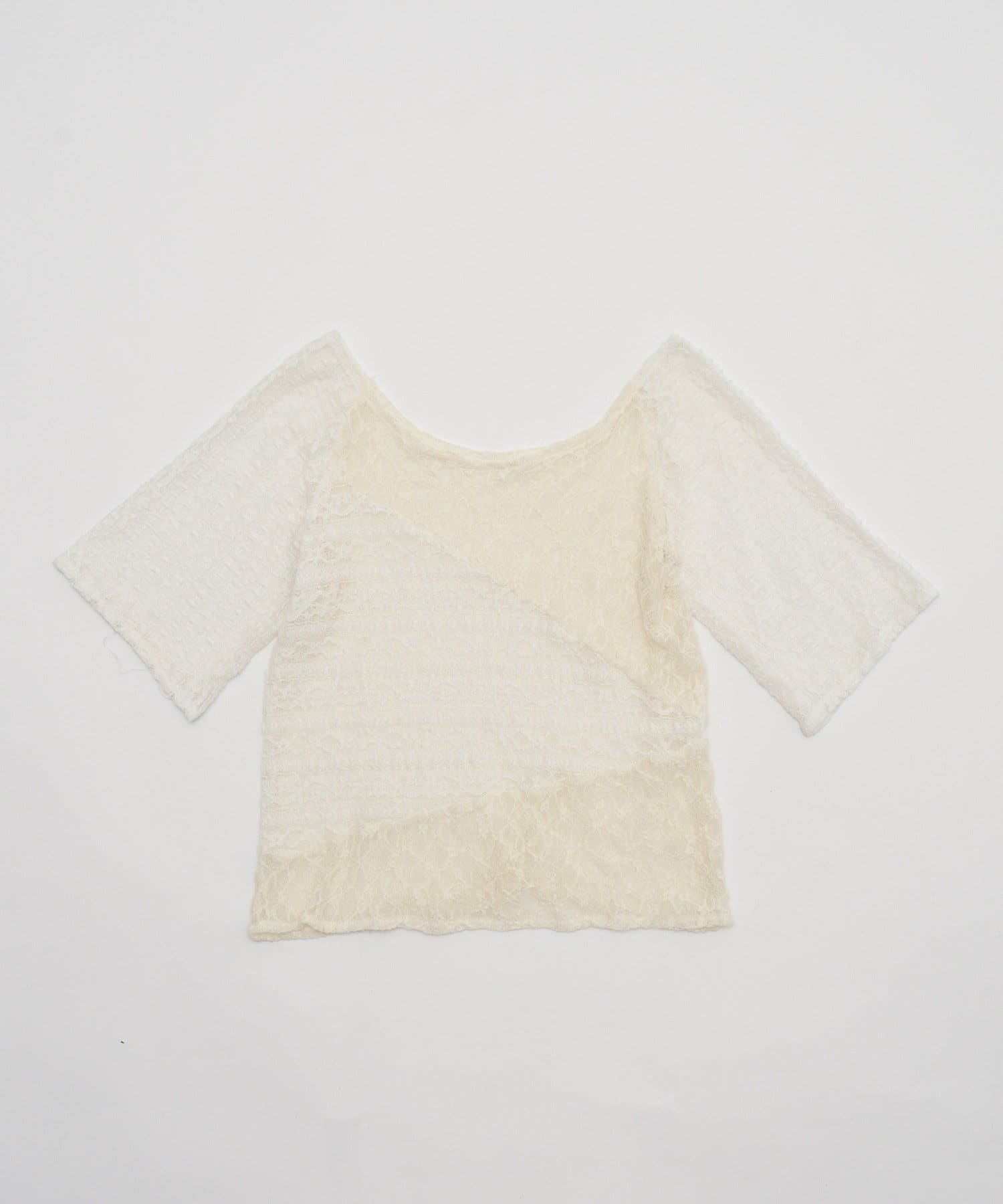 CIAOPANIC Lace拼接sheer top - Image 15