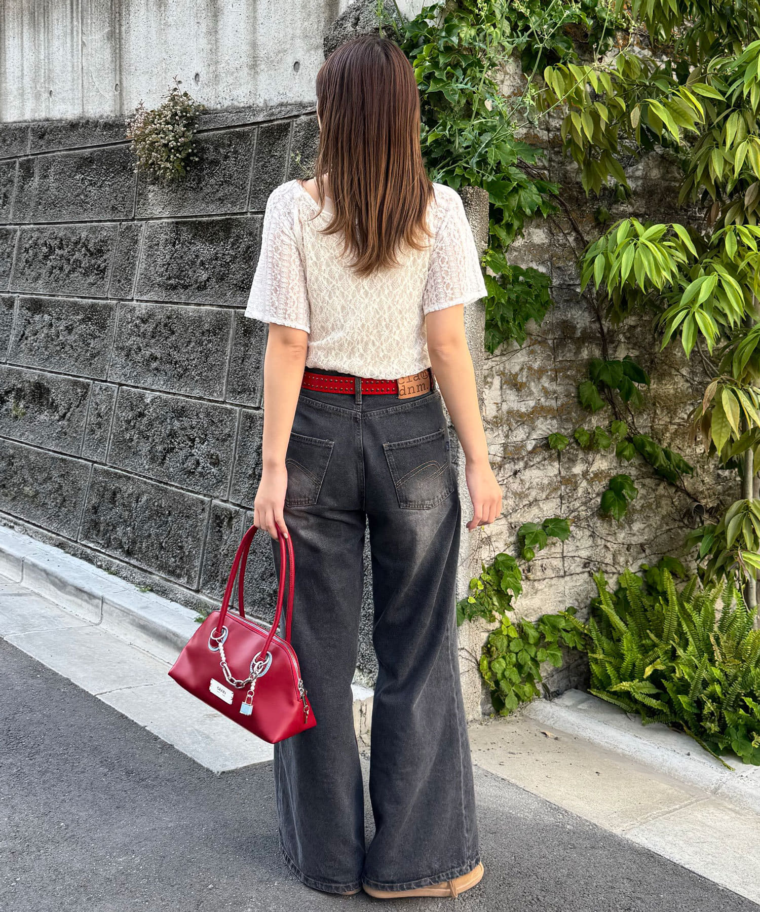 CIAOPANIC Lace拼接sheer top - Image 8
