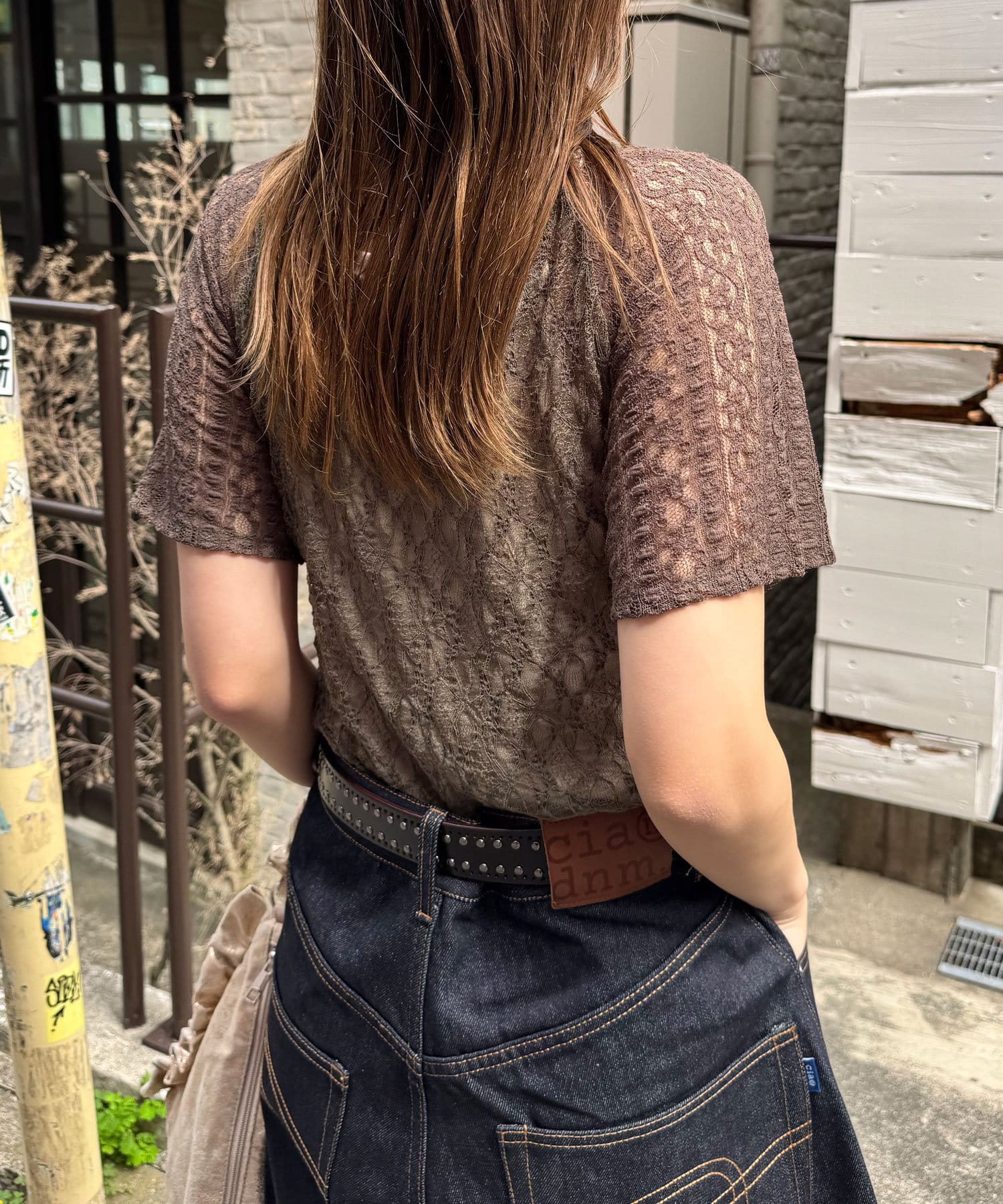 CIAOPANIC Lace拼接sheer top - Image 21