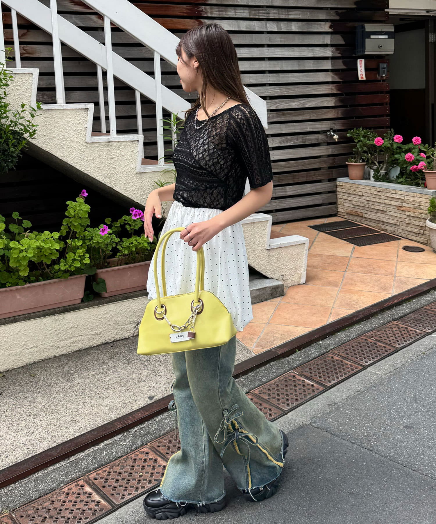 CIAOPANIC Lace拼接sheer top - Image 37