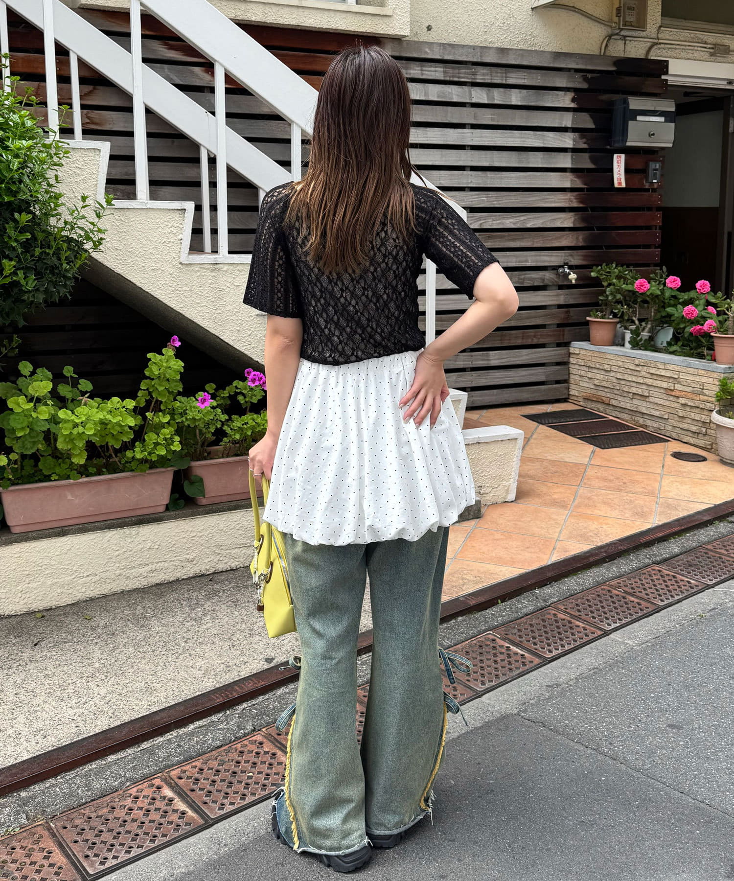 CIAOPANIC Lace拼接sheer top - Image 38