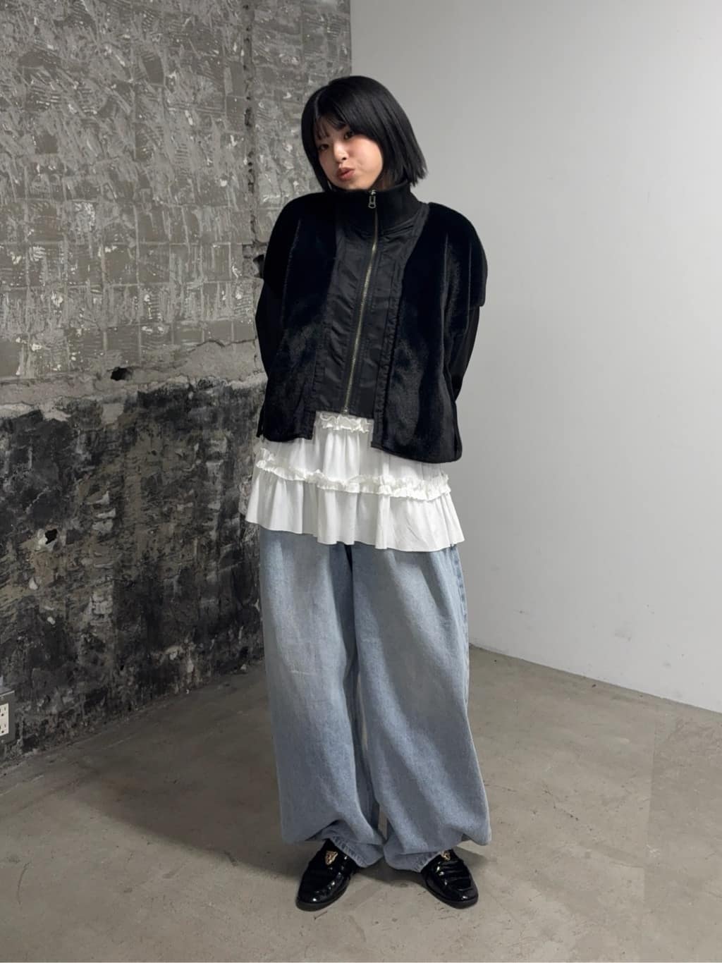 CIAOPANIC TYPY 荷葉邊 Layer 長 Tee