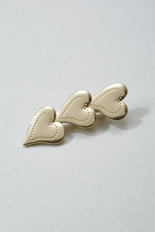 GOLDY heart hairclip