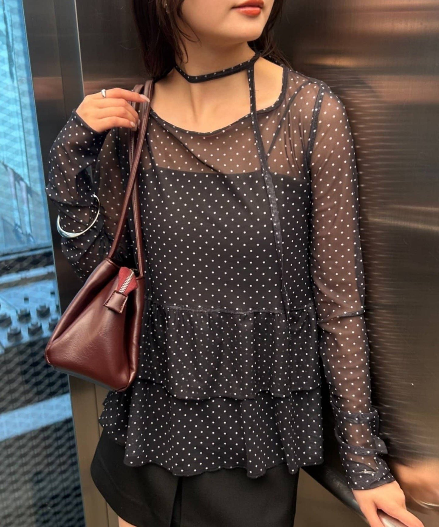 mystic Dot tiered pullover