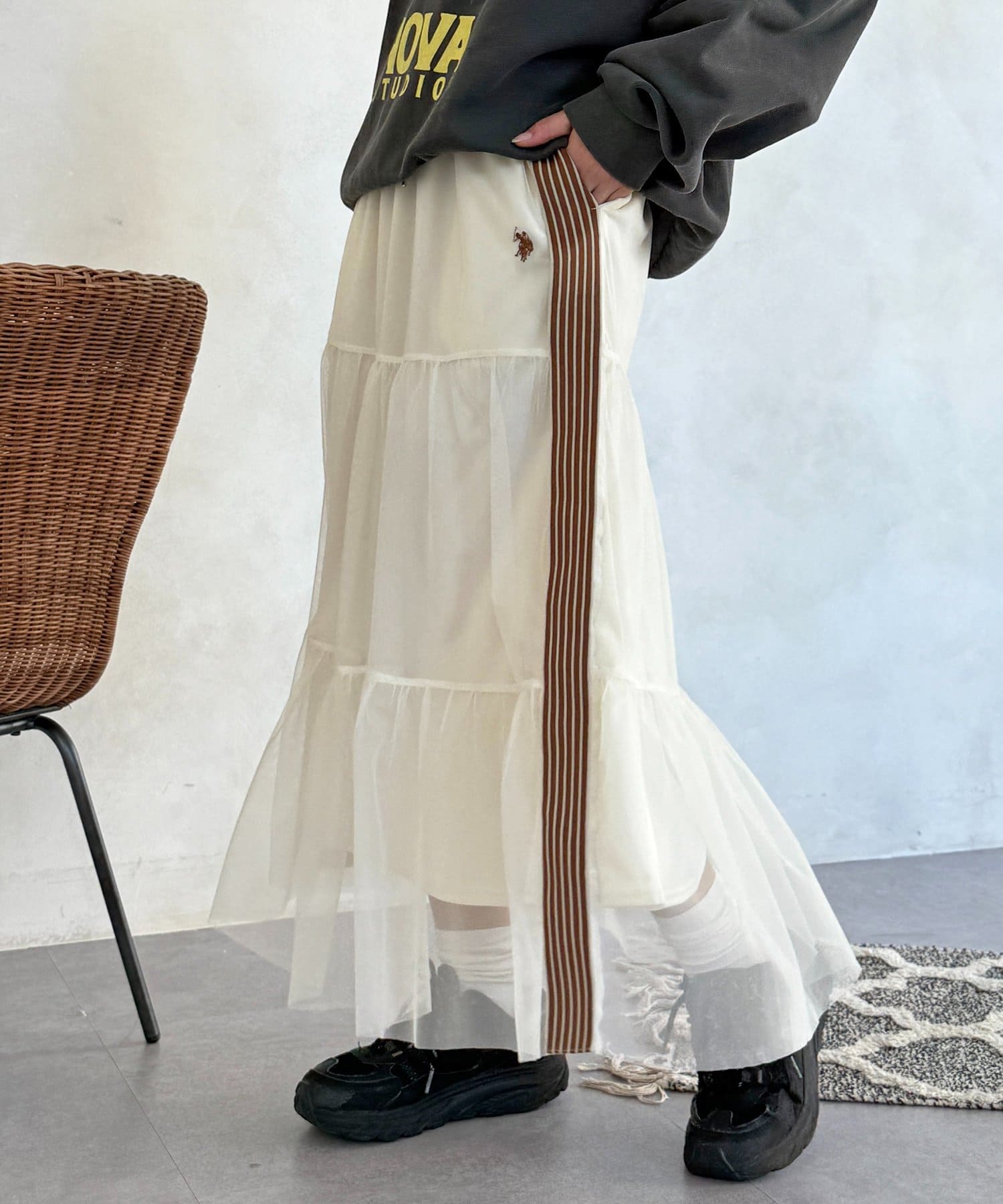 CPCM x U.S. POLO ASSN. Tiered skirt - Image 98