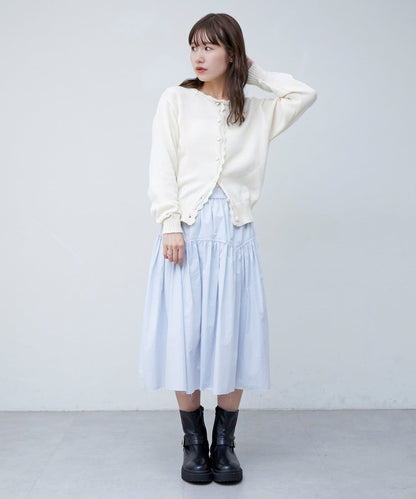 umm. By Discoat 心心紐Cardigan - Image 4