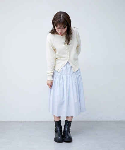 umm. By Discoat 心心紐Cardigan - Image 5