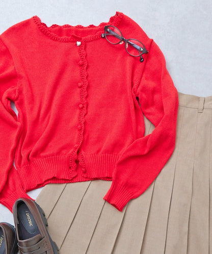 umm. By Discoat 心心紐Cardigan - Image 30