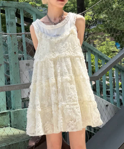 w closet 3D lace mini cami dress - Image 15