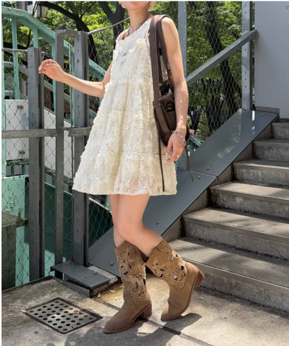 w closet 3D lace mini cami dress - Image 16
