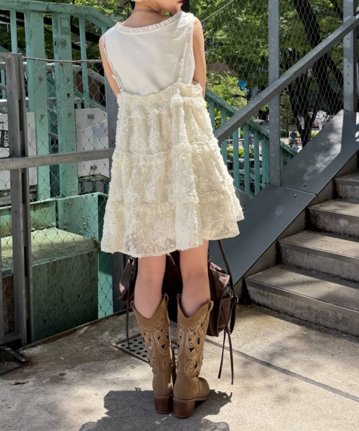 w closet 3D lace mini cami dress - Image 19