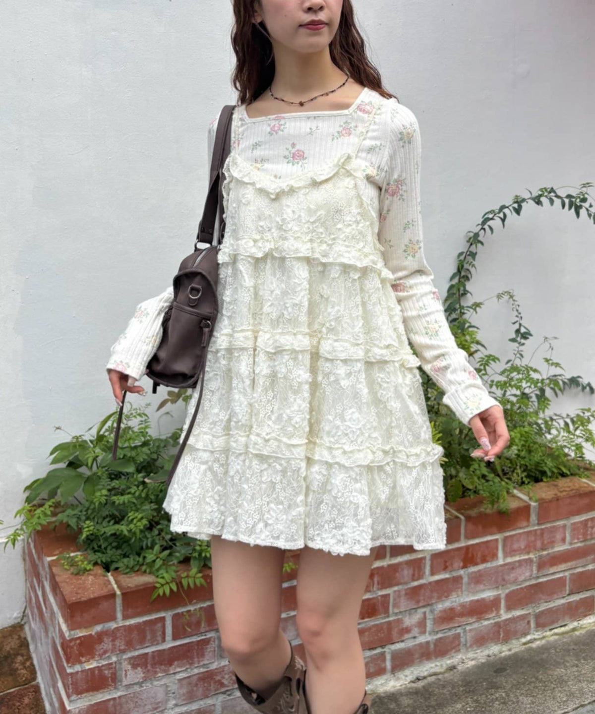 w closet 3D lace mini cami dress - Image 7