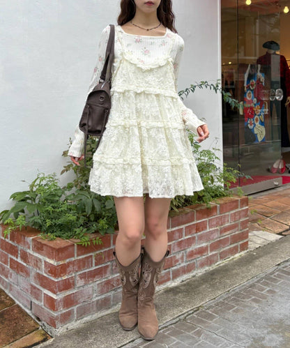 w closet 3D lace mini cami dress - Image 11