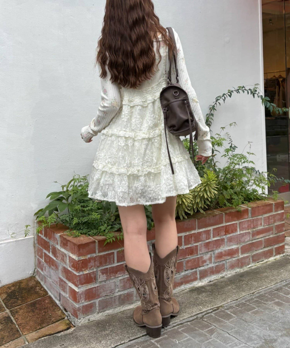 w closet 3D lace mini cami dress - Image 13
