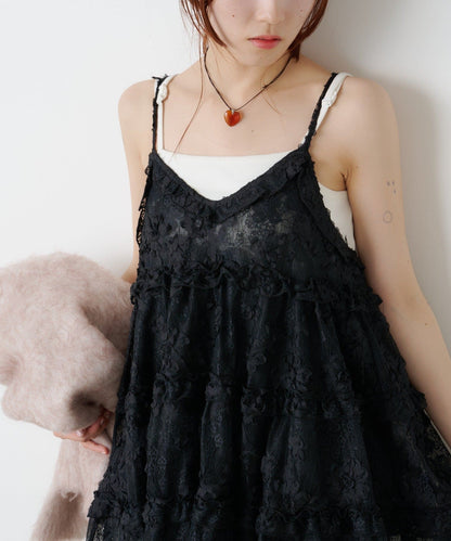 w closet 3D lace mini cami dress - Image 31