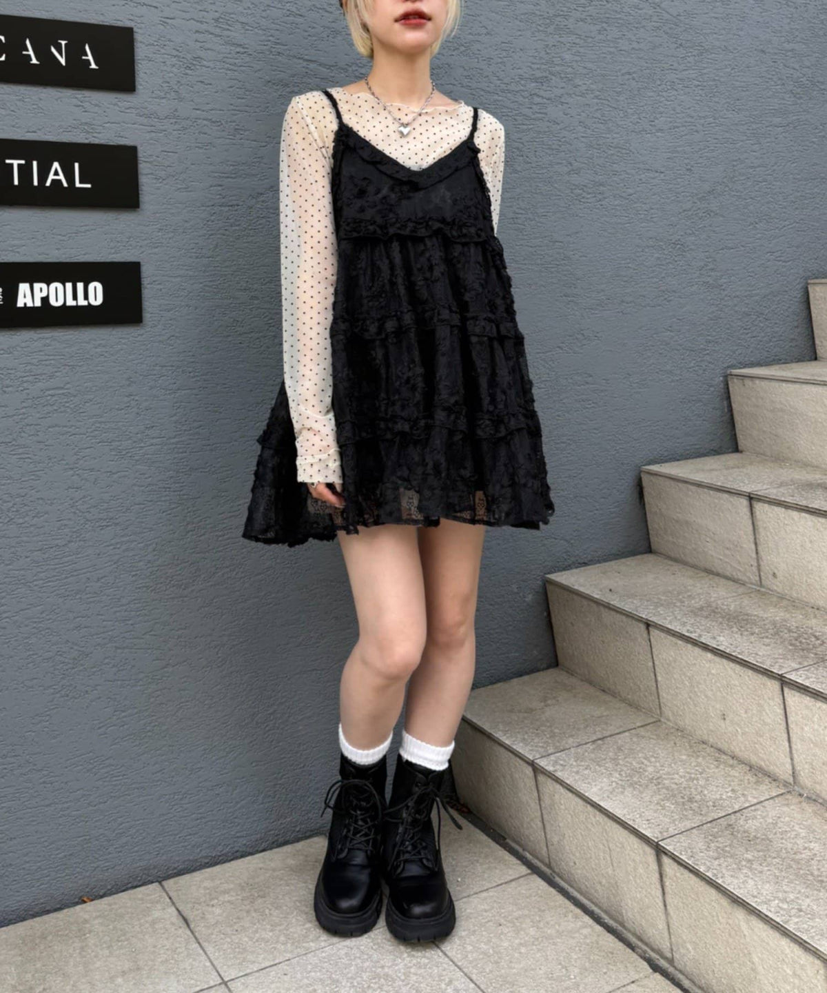 w closet 3D lace mini cami dress - Image 21