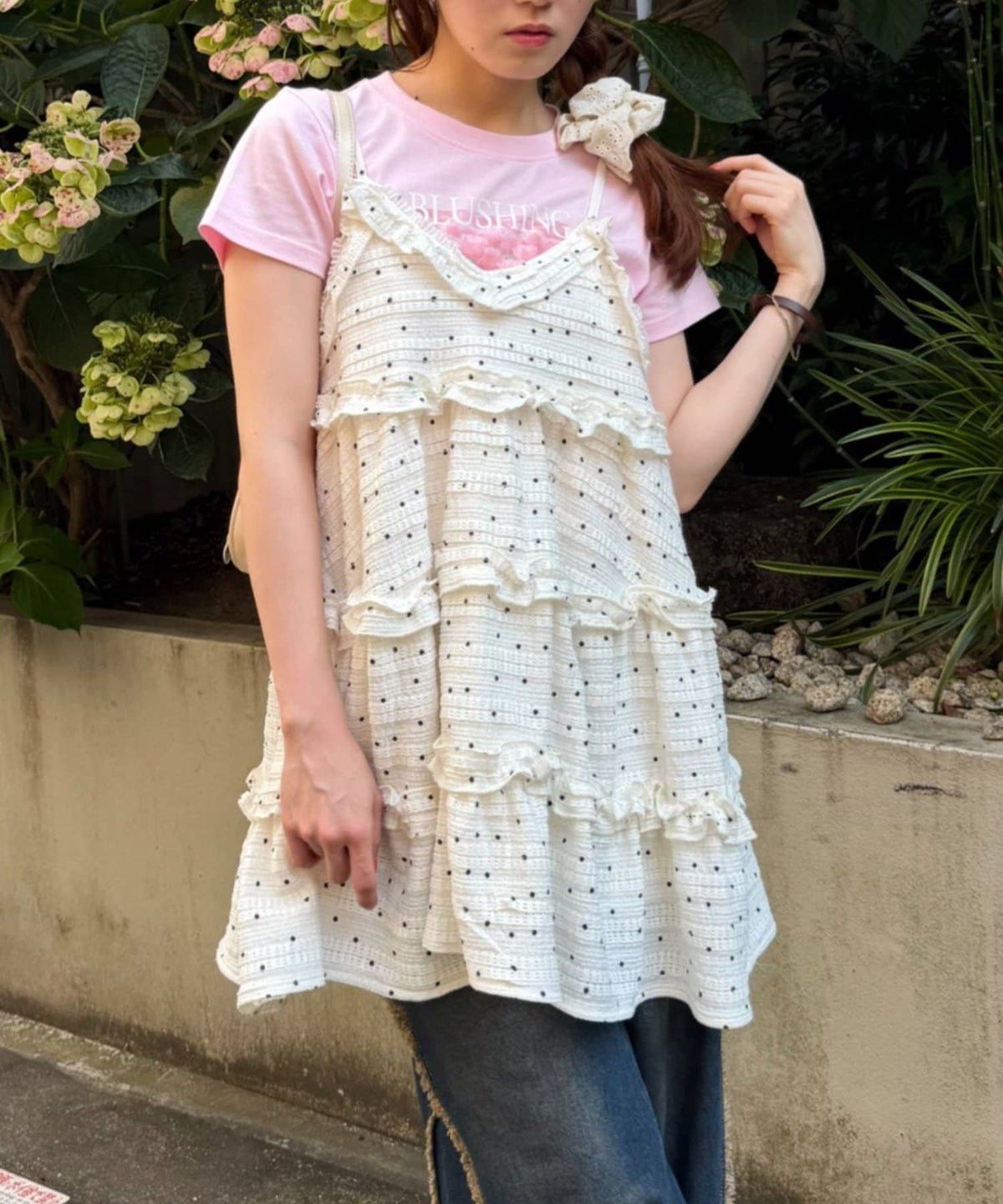 w closet 3D lace mini cami dress - Image 6