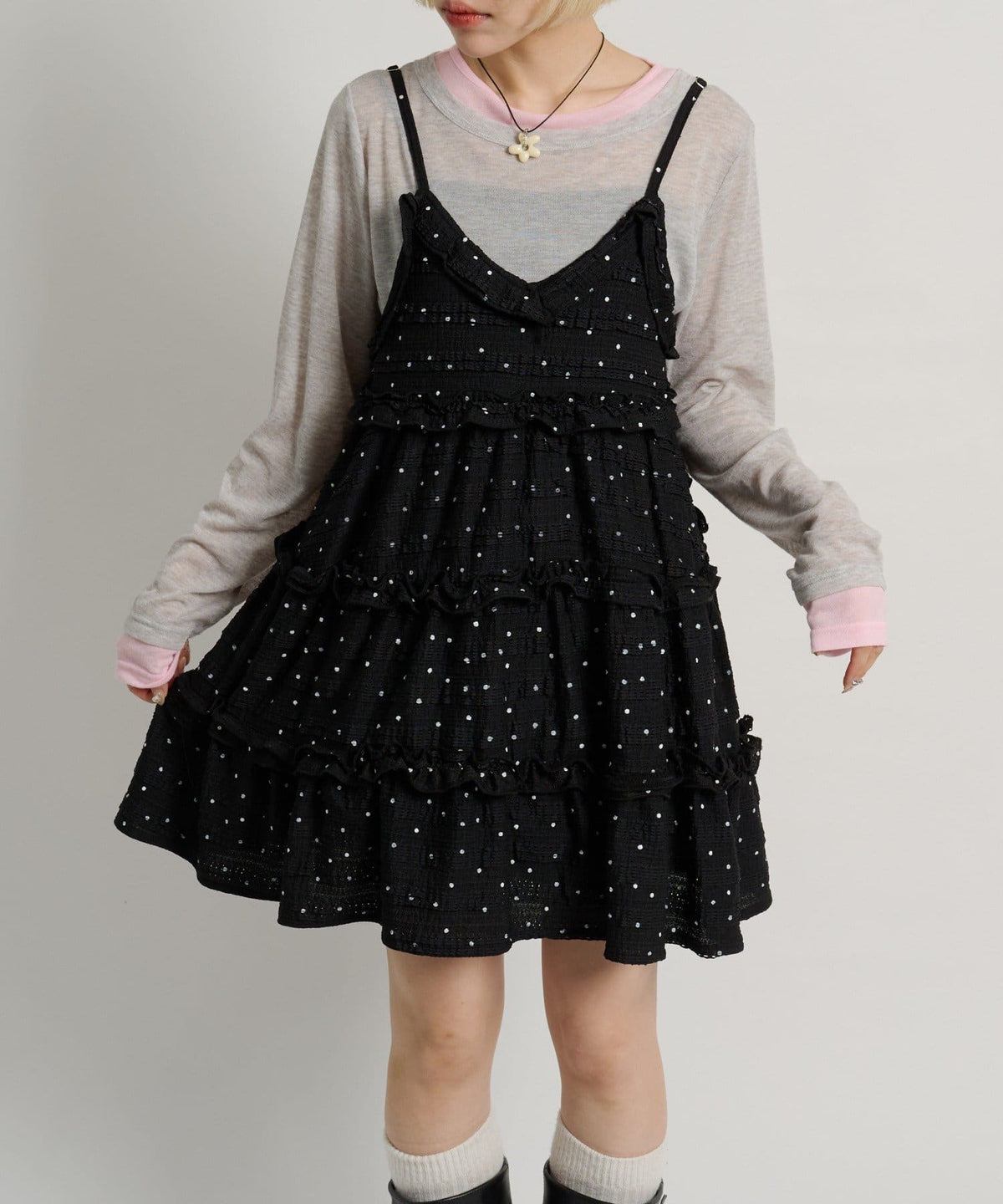 w closet 3D lace mini cami dress - Image 63