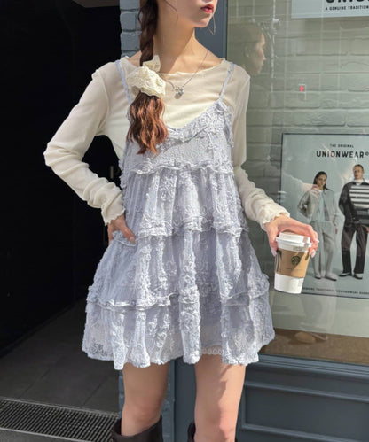 w closet 3D lace mini cami dress - Image 4