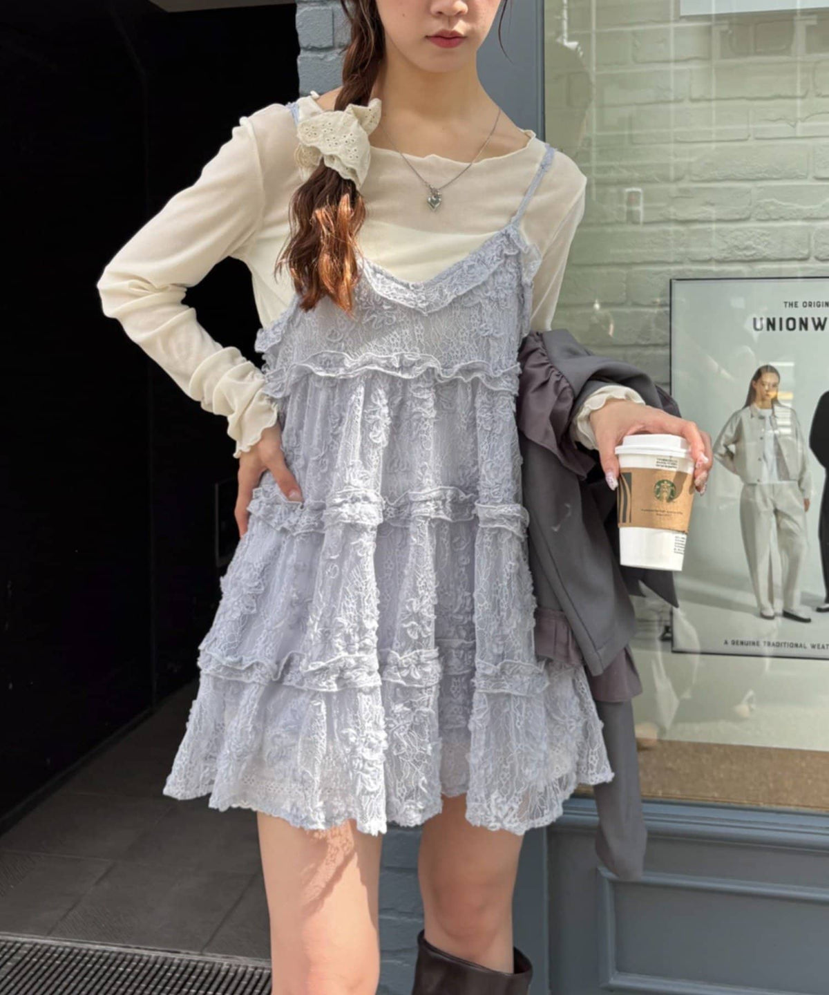 w closet 3D lace mini cami dress - Image 67