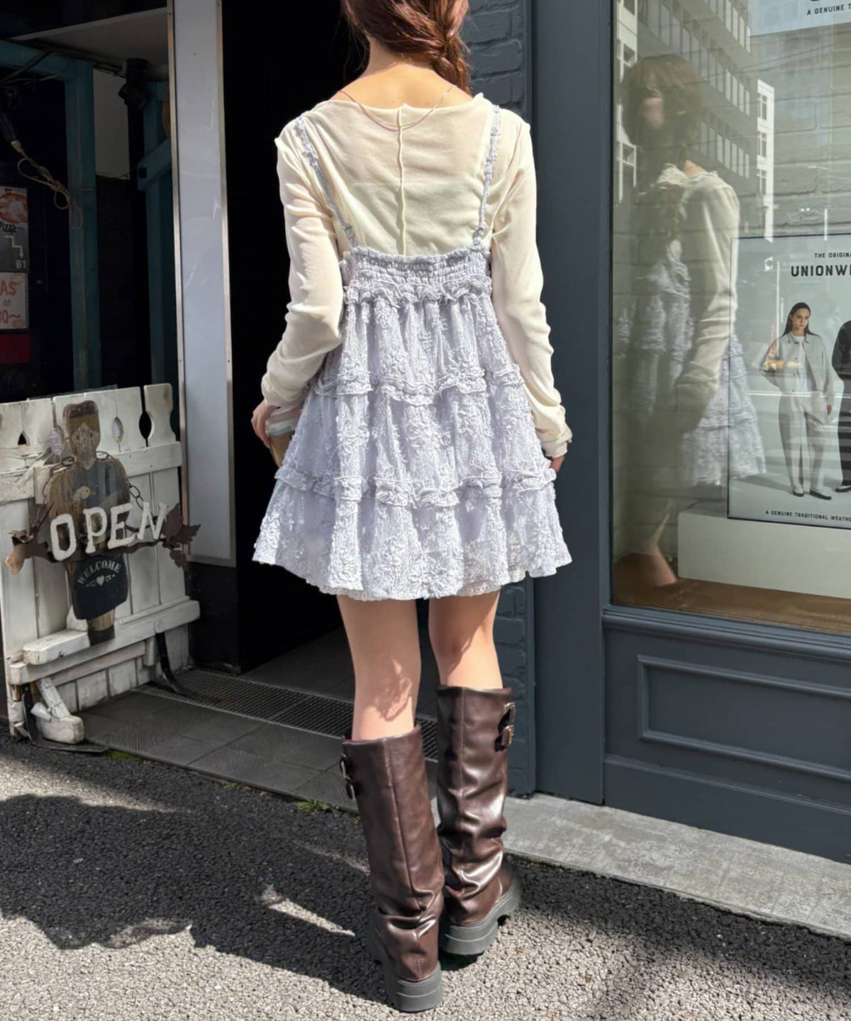 w closet 3D lace mini cami dress - Image 73