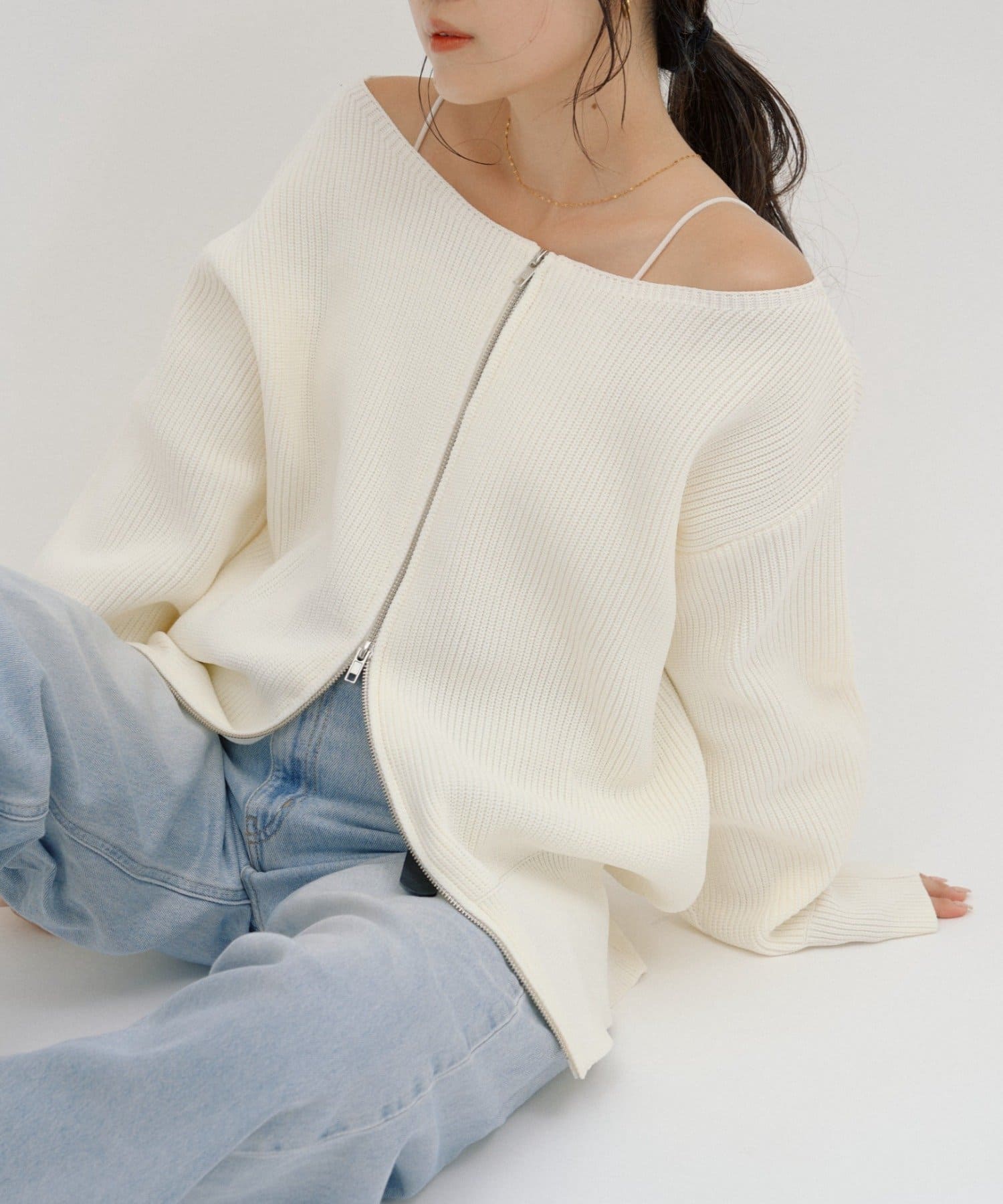 CIAOPANIC TYPY Multi-Way Double Zip Knit - Image 2