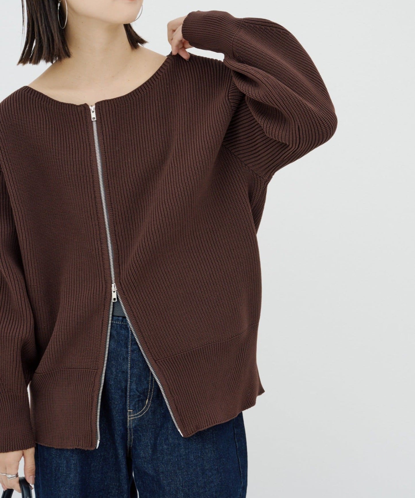 CIAOPANIC TYPY Multi-Way Double Zip Knit - Image 4