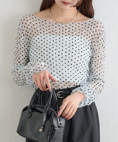 mystic 波點 lace Top