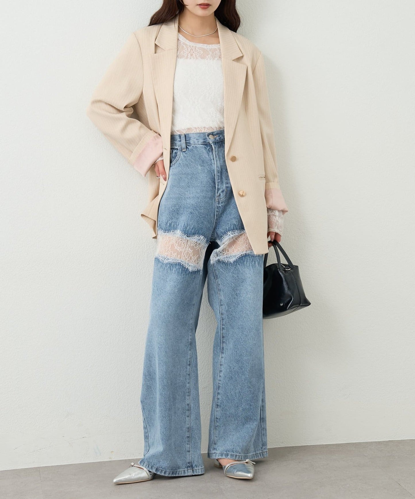 mystic Lace switching denim - Image 12