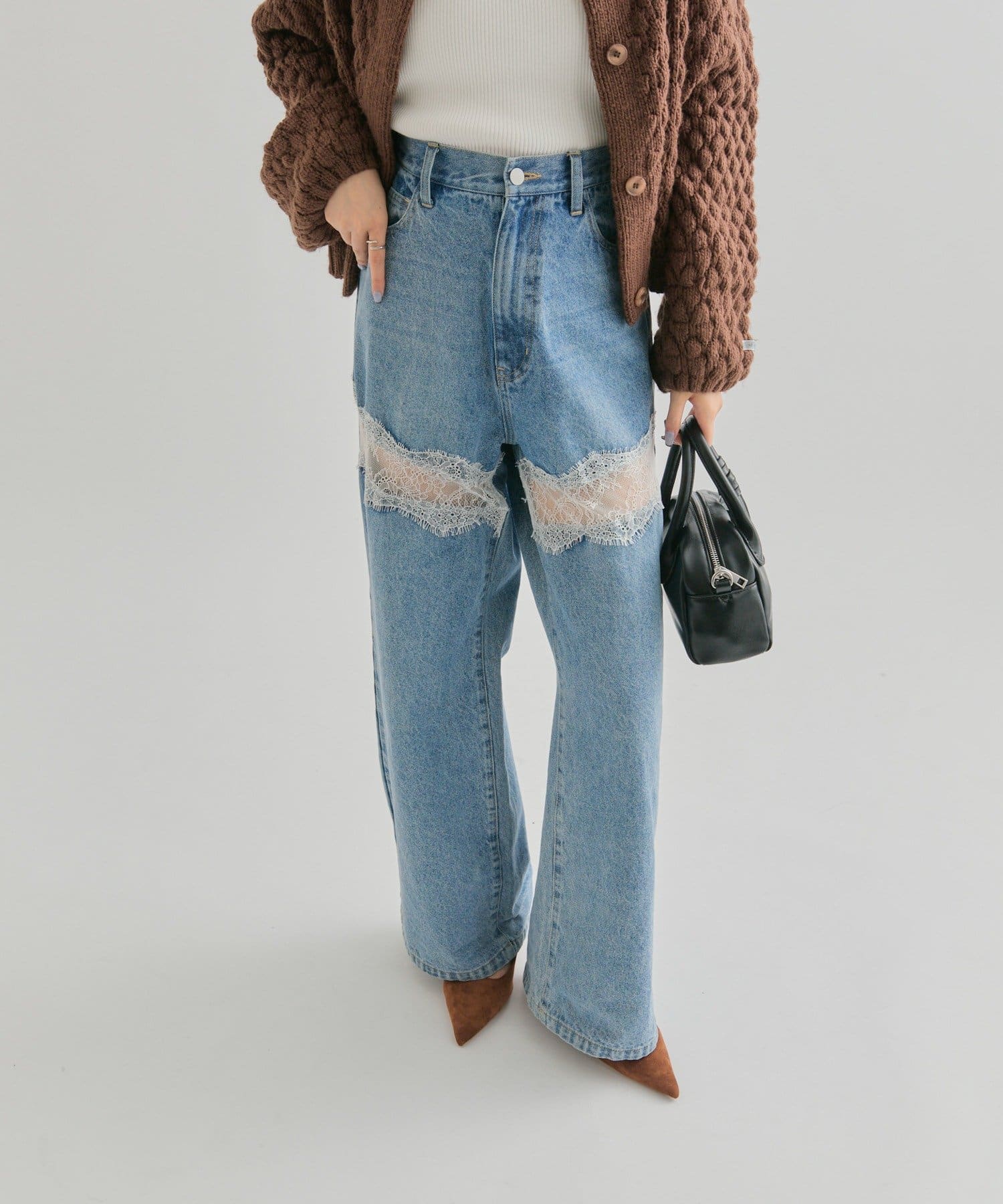 mystic Lace switching denim - Image 16