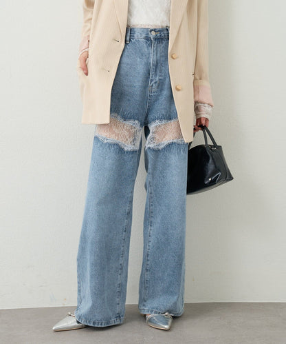 mystic Lace switching denim - Image 8