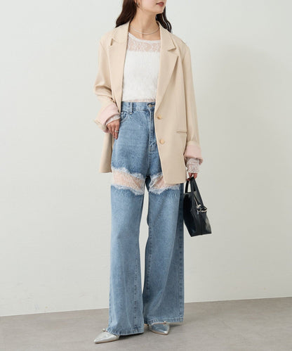 mystic Lace switching denim - Image 9