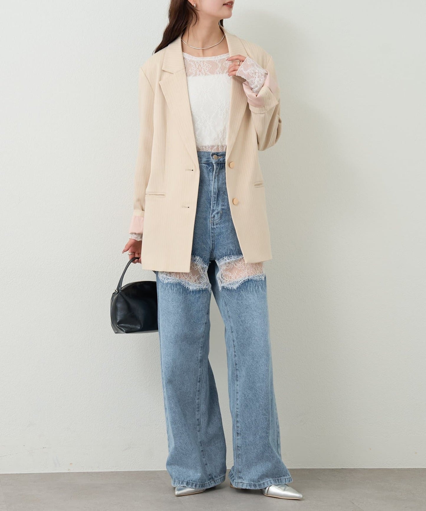 mystic Lace switching denim - Image 10