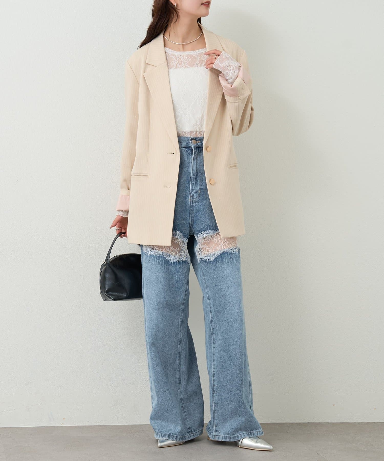 mystic Lace switching denim - Image 10